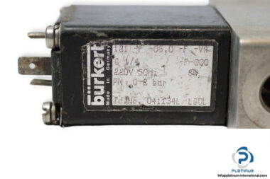 burkert-121-F-06-0-F-VA-G1_4-F-000-single-solenoid-valve-used-2