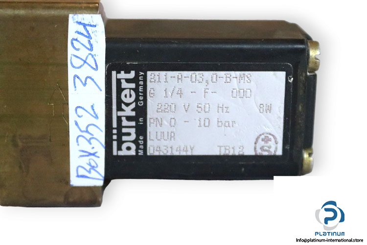 burkert-211-A-03-0-B-Ms-G1_4-F-000-single-solenoid-valve-used-2