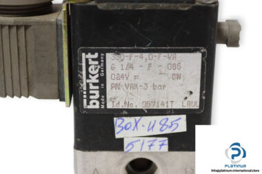 burkert-330-F-4-0-F-VA-G-F-086-single-solenoid-valve-used-2