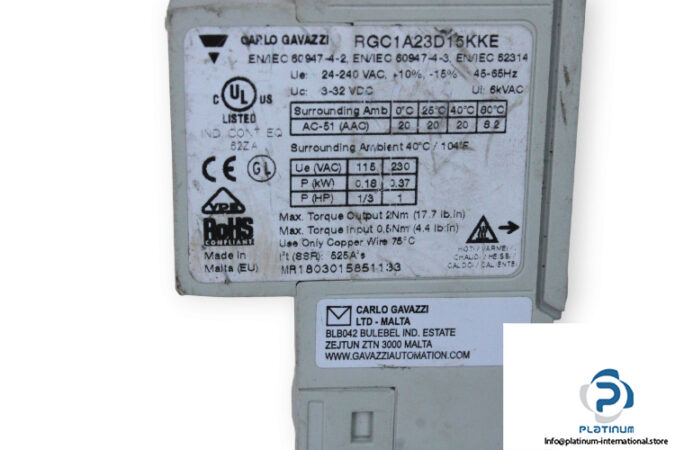 carlo-gavazzi-RGC-1-A23D15KKE-solid-state-contactor-(used)-2
