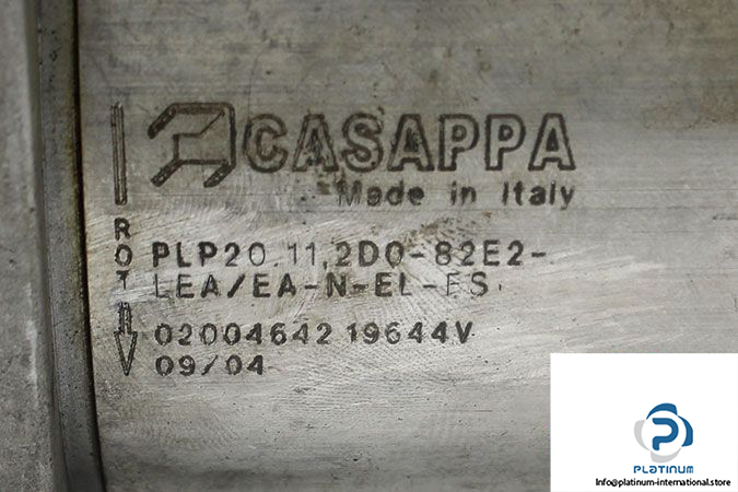 CASAPPA PLP20-11.2D0-82E2-LEA/EA-N-EL-FS GEAR PUMP - Platinum