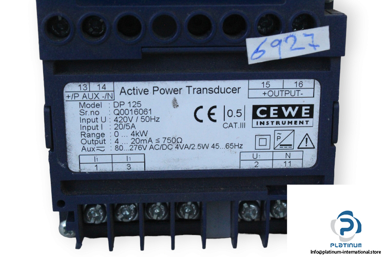 cewe-DP-125-active-power-transducer-(Used)-1
