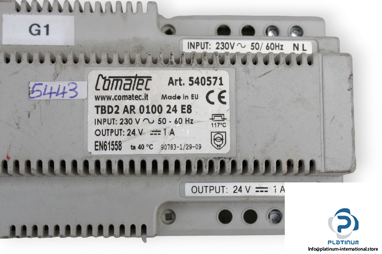 comatec-TBD2-AR-0100-24-E8-power-supply-(used)-1