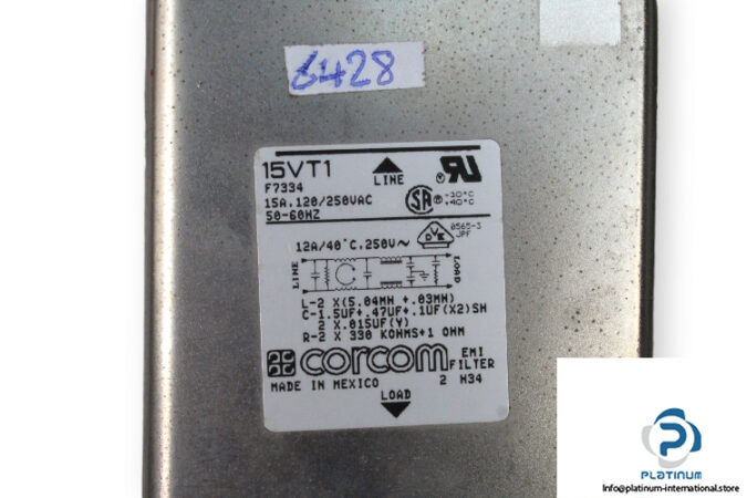 corcom-15VT1-power-line-filter-(used)-1