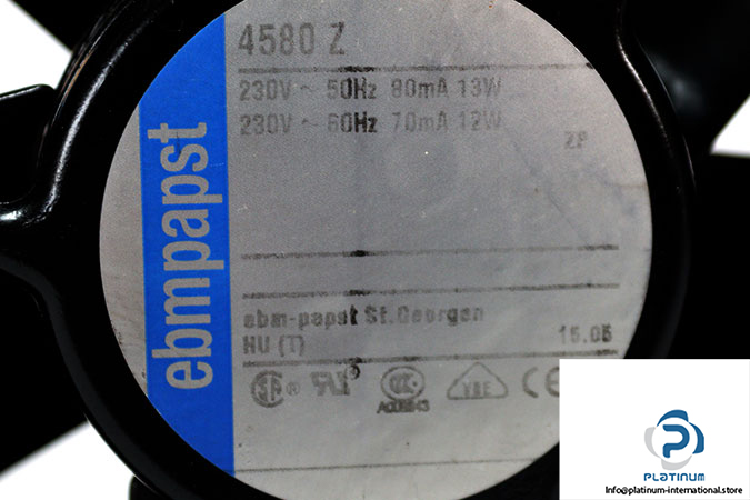 ebmpapst-4580-Z-axial-fan-used-1