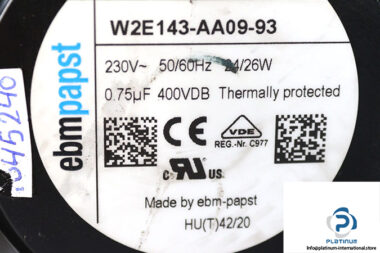 ebmpapst-W2E143-AA09-93-axial-fan-used-1