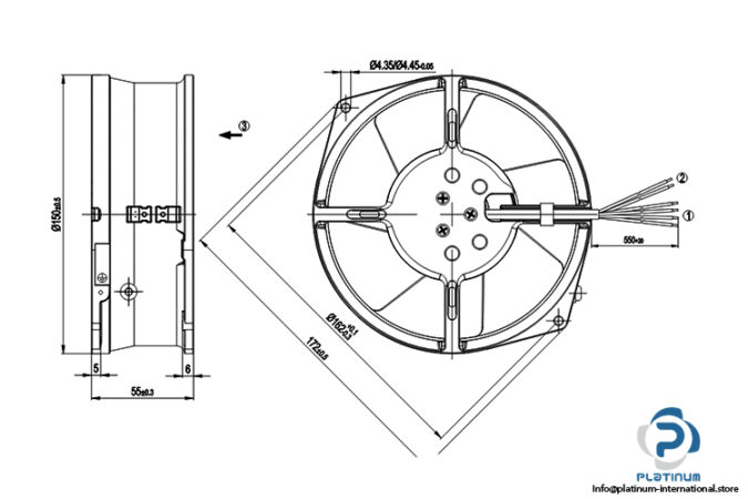 ebmpapst-W2S130-AA03-90-axial-fan-used-2