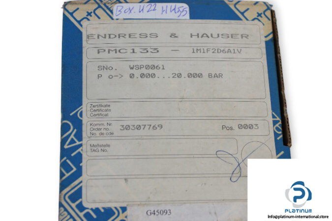 endress-hauser-PMC133-1M1F2D6A1V-pressure-switch-used-(with-carton)-3