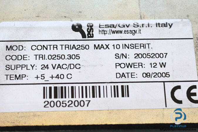 esa_gv-CONTR-TRIA250-MAX-10-INSERIT-operator-interface-(used)-2