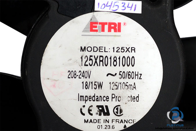 etri-125XR-axial-fan-used-1