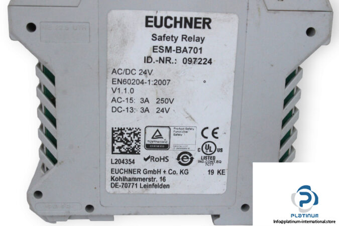 euchner-ESM-BA701-safety-relay-(used)-2
