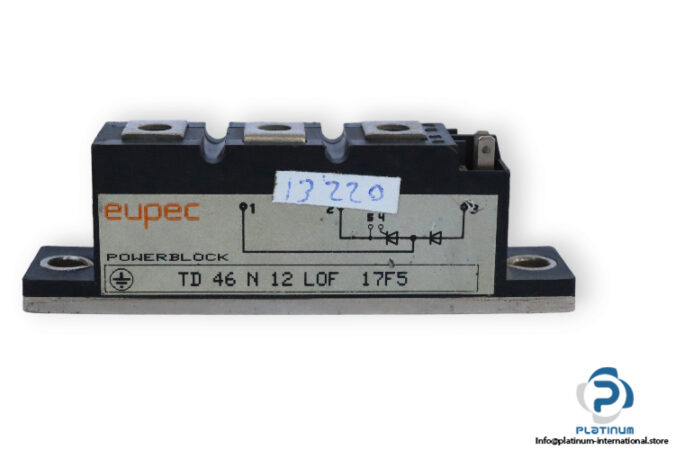 eupec-TD-46-N-12-LOF-17F5-thyristor-module-(Used)-2