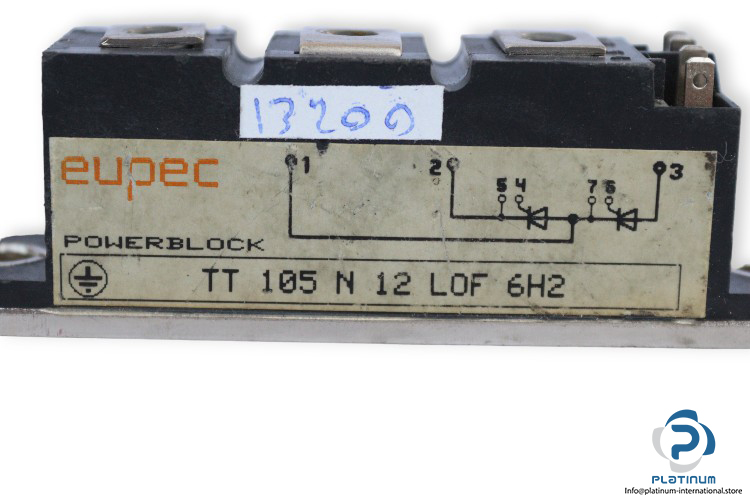 eupec-TT-105-N-12-LOF-6H2-thyristor-module-(used)-1