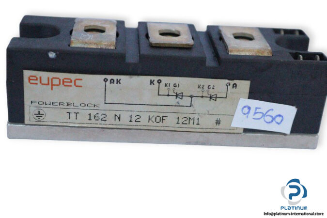 eupec-TT162N12KOF12M1-phase-control-thyristor-module-(used)-2