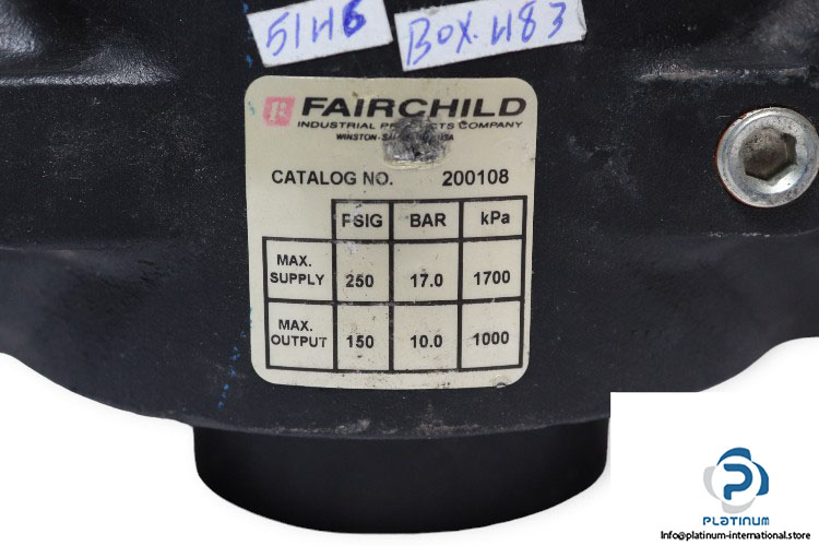 fairchild-200108-pneumatic-volume-booster-used-2
