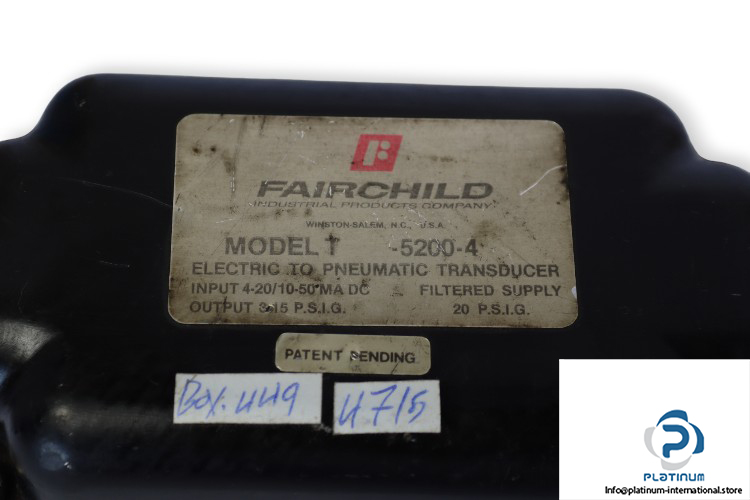 fairchild-T-5200-4-electro-pneumatic-transducer-used-2