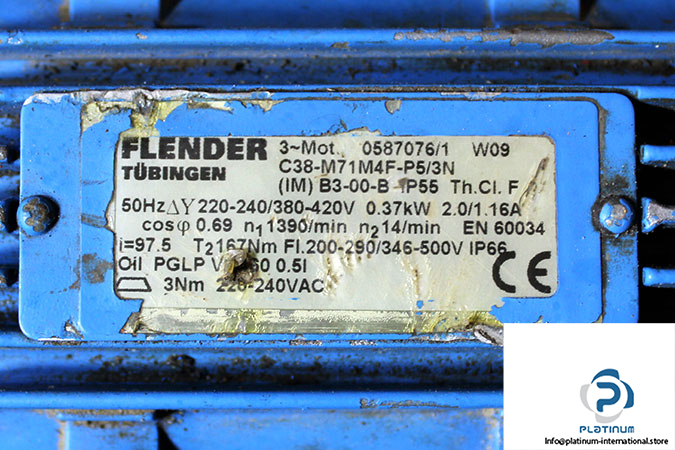 flender-C38-M71M4F-P5_3N-gearmotor-1-used