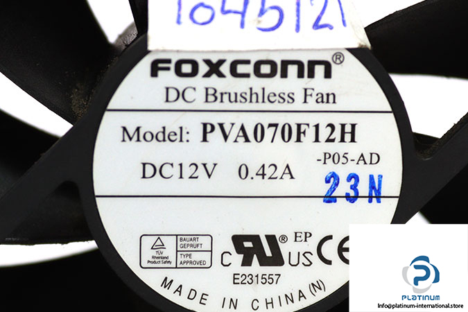 foxconn-PVA070F12H-axial-fan-used-1