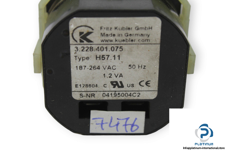 fritz-kubler-H57.11-hour-meter-(Used)-1