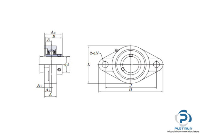 fyh-UCFL-207-oval-flange-ball-bearing-unit-(new)-(carton)-2