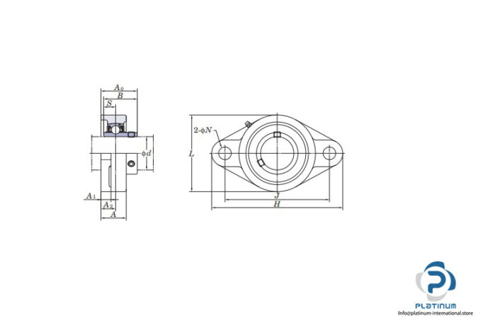 fyh-UCFL212J-oval-flange-ball-bearing-unit-(new)-(carton)-2