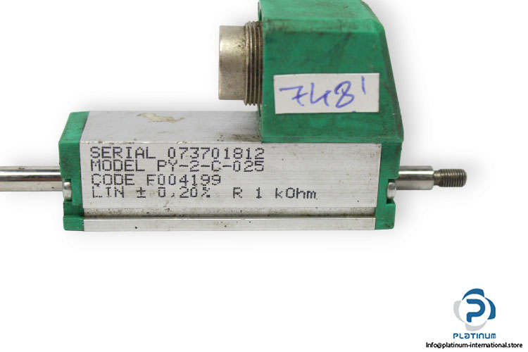 gefran-PY-2-C-025-rectilinear-displacement-transducer-with-ball-tip-(used)-1