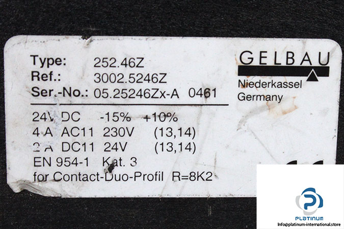 gelbau-252-46Z-safety-relay-used-2