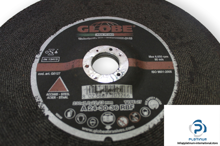 globe-za24sxbf-230x70x2223-grinding-wheel-flat-1