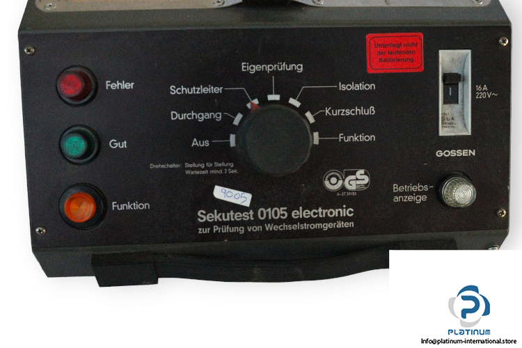 gossen-SEKUTEST-0105-electronic-testing-device-(used)-1