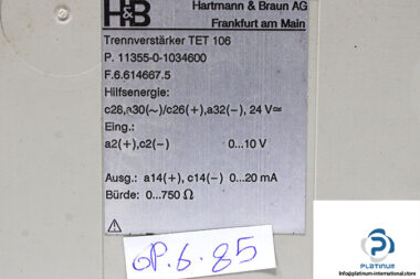 hartmannbraun-tet-106-isolated-amplifier-module-1