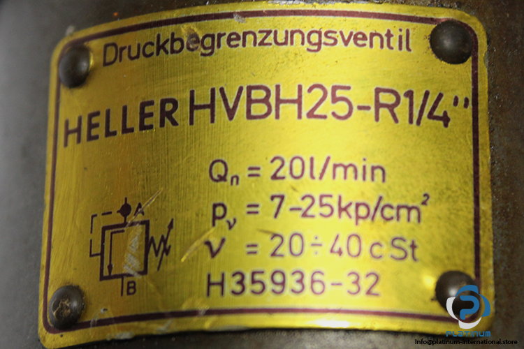 heller-HVBH25-R1_4-pressure-relief-valve-used-2
