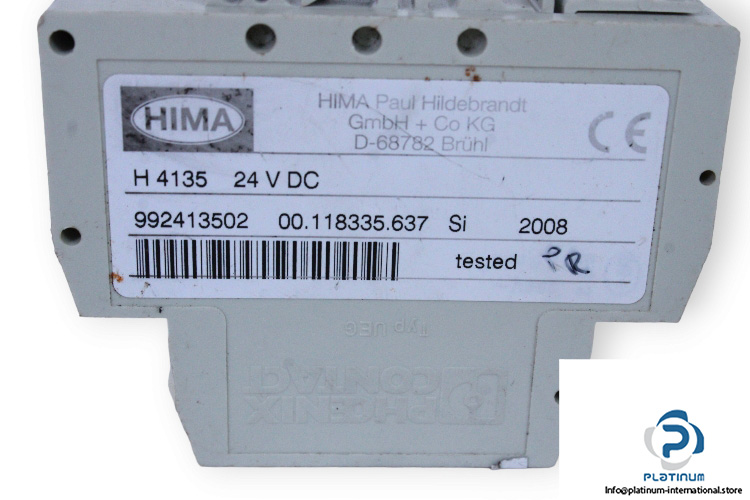 HIMA VR-H 4135 SAFETY RELAY - Platinum International