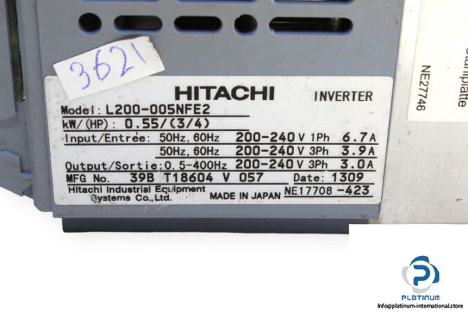 hitachi-L200-005NFE2-frequency-inverter-(used)-3