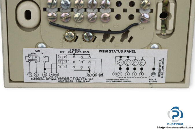 honeywell-W950E1128-status-panel-(new)-2