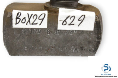 hydac-NDRV-8-G1_4-flow-control-check-valve-used-2