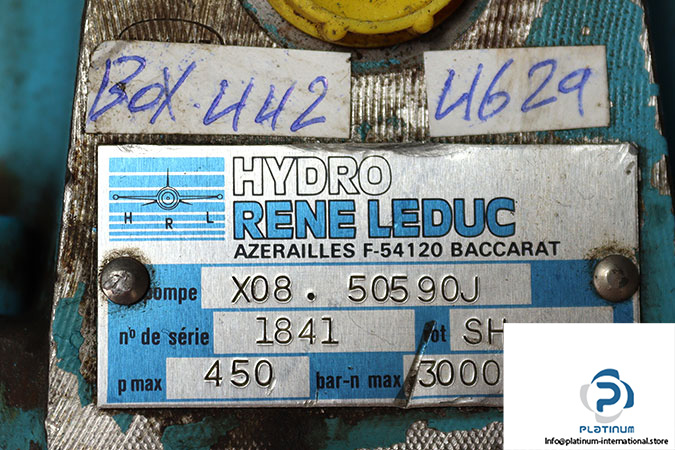 hydro-rene-leduc-X08.50590J-hydraulic-piston-pump-used-2