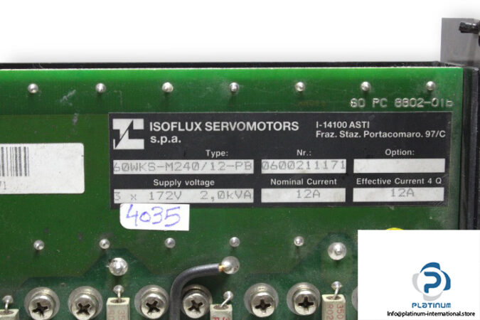 isoflux-60wks-m240_12-pb-servo-motor-drive-used-2