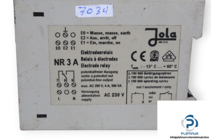 jola-NR-3-A-electrode-relay-(used)