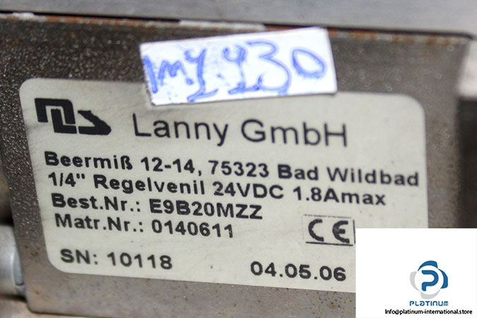 lanny-gmbh-E9B20MZZ-regulating-valve-(used)-1