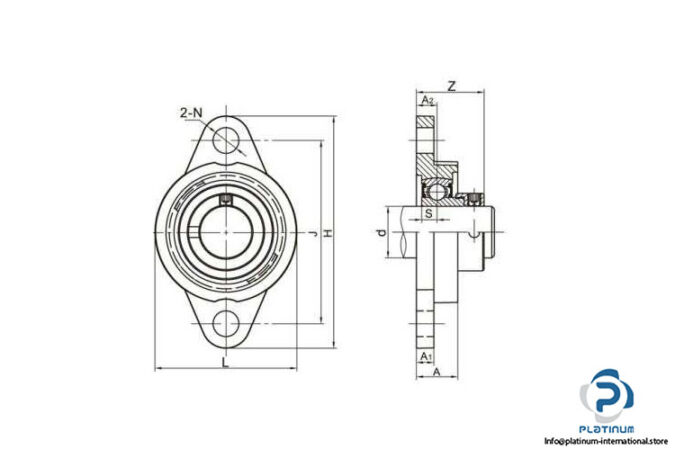 ldk-SSUFL005-stainless-steel-oval-flange-housing-unit-(new)-3