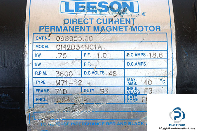 leeson-CI42D34NC1A-dc-permanent-magnet-motor-used-1