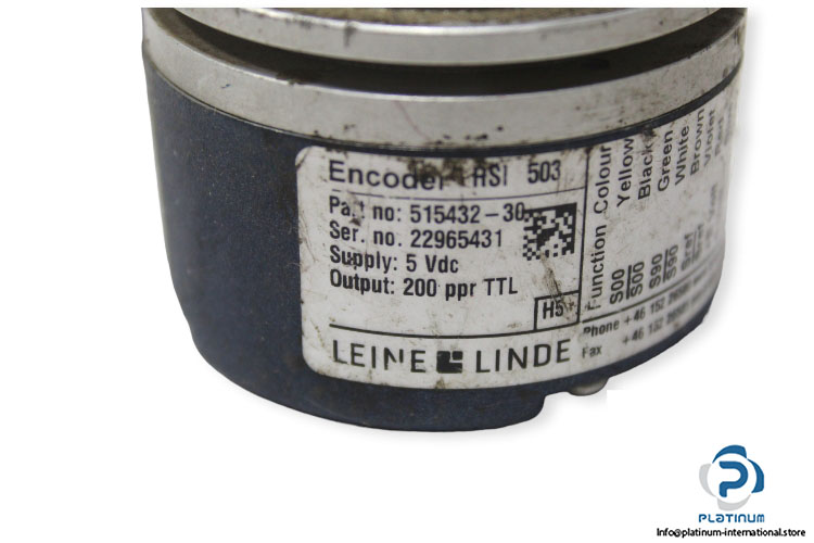 LEINE LINDE RSI 503 INCREMENTAL ENCODER - Platinum International