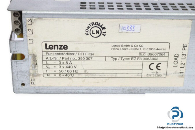 lenze-EZ-F3-008A003-filter-(used)-1