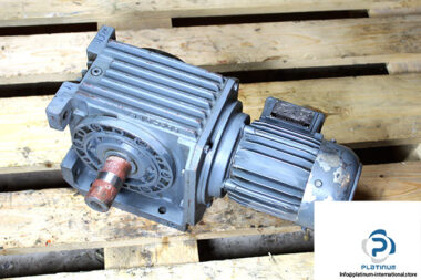 lenze-GKS07-3M-HBR-100C12-bevel-helical-gearmotor-used