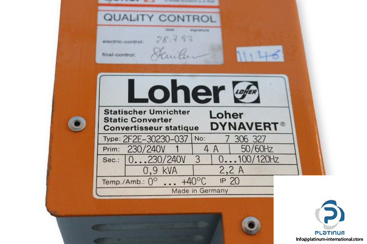 loher-2F2E-30230-037-static-converter-(used)-1