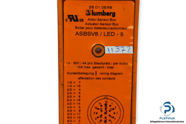 lumberg-ASBSV-8_LED-5-sensor_actuator-box-(Used)-1