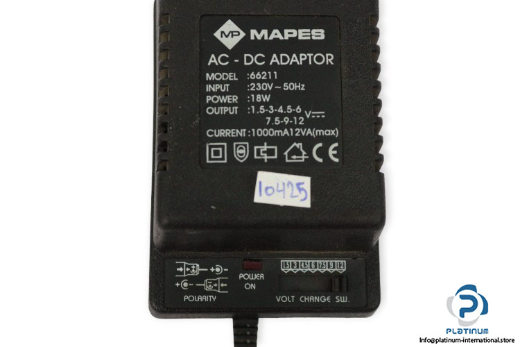 mapes-66211-ac-dc-adaptor-(used)-1