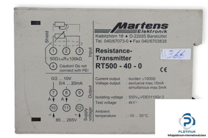 martens-RT500-40-0-resistance-transmitter-(Used)-2