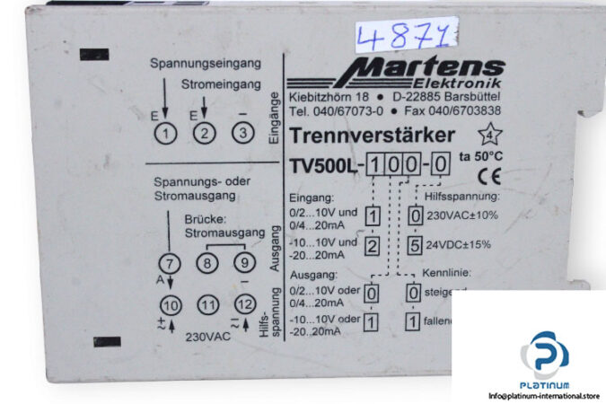 martens-TV500L-100-0-isolating-signal-converter-(used)-2