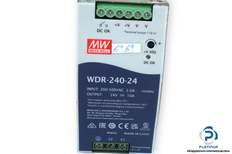 mean-well-WDR-240-24-power-supply-(used)-1